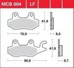 LG klocki hamulcowe tył MCB 604LF