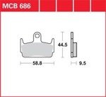 LG klocki hamulcowe tył MCB 686LF