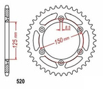 KETTENRAD 42 hinten KTM EXC 440 450 520 525