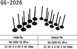 Suction valve 1pc. for YAMAHA YR6 99-02 ( 20S-12111-00,5EB-12111-00,5EB-12111-10)