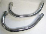 Honda CB 250 / 400 N exhaust manifold elbows (PAIR)