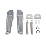 KIT BIKETEC DE REPOSAPIÉS PARA PASAJEROS COMPLETO CON SOPORTES YAMAHA YZF R1'98-99, FZS 600 FAZER/YZF 600R '97-03, TRX 850 '96-00, TDR 125 '96-00, XJR 400 '93-08 PLATA