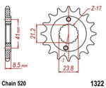 Pi?�n delantero de 13 dientes para HONDA TRX 400 EX Sportrax XR 400 R 96-04