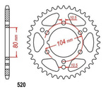 Pi?�n trasero 43 Kawasaki ZR-7 750 ZX-6R 600 ZX-9R 900 OEM 42041-0010
