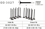 SOUPAPE D’ÉCHAPPEMENT SUZUKI GSXR 750W '93-95' (OEM : 12912-17E00, 12912-17E00) (1 PCS) (FABRIQUÉ AU JAPON)
