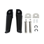 PI?CES ENSEMBLE D’APPUIE-PIEDS PASSAGER COMPLET AVEC SUPPORTS YAMAHA FZR 600 '94-95, Y600R '97-03 COULEUR NOIR