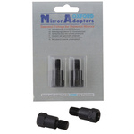 ADAPTATEUR POUR RÉTROVISEURS UNIVERSELS INVERSÉ 10MM-8MM (8MM DANS LE MIROIR GAUCHE - FILETAGE GAUCHE (2 PI?CES INCLUSES)