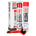 KIT DE NETTOYAGE ET DE LUBRIFICATION DE CHAÎNE OMOTO ROAD O ! ENSEMBLE DE SOINS ET DE PROTECTION DE LA CHAÎNE 2+1 AVEC BROSSE (2 X 750 ML) (O ! MOTO) (OLE-005)