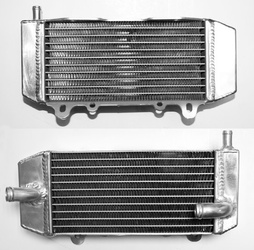 RADIADOR PSÍQUICO KAWASAKI KXF 250 '04-05, SUZUKI RMZ 250 04-06 REFORZADO CON MAYOR DESPLAZAMIENTO DERECHO (SIN TOPE) (PCS.)