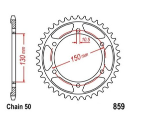 KR sprocket 38 Z pitch 530 for YAMAHA YZF 750 93-97 Rear sprocket