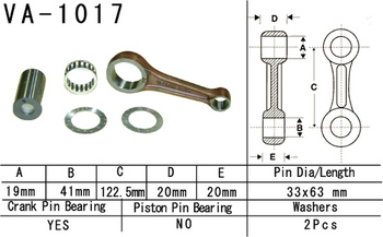 HONDA TRX 450 FOURTRAX FOREMAN '95-'01 (VA1017) (FABRICADO EN JAPÓN) BIELA