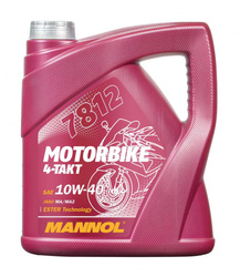 ENGINE OIL 4T MOTOR10W40 4L ESTER + MA2 SYNTHETIC (7812) (API SN)
