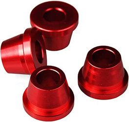 SCAR RACING RUBBER KILLERS TULEJKI MONTAŻOWE MOCOWAŃ KIEROWNICY DO PÓŁEK HONDA CRF 250R '04-'25 CRF 450R '02-'25, CR 125R '00-'07, CR 250R '99-'07, CRF 250RX '19-'25, CRF 450RX '17-''25, CRF 450X '08-'25 KOLOR CZERWONY