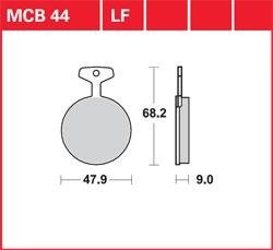 JU klocki hamulcowe przód MCB 44