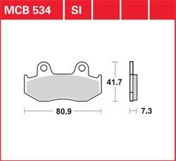 LG klocki hamulcowe przód MCB 534