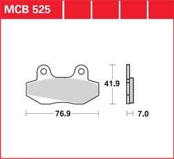 LG klocki hamulcowe przód MCB 525