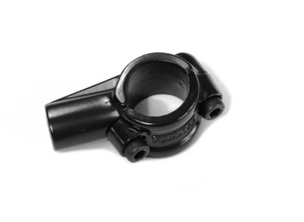 Uchwyt lusterka motocykl skuter 22 mm M10 gwint lewy czarny