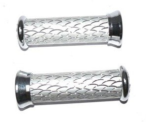 MANIGLIE UNIVERSALI CROMATE PER PORTE Eagle per Honda Suzuki Kawasaki