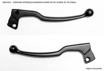 PALANCA DE EMBRAGUE KAWASAKI KLR600 '85-'94, KLR650 '87-'04, COLOR NEGRO (DSK16CV) DSS16CV, DSS17CV (73362) (70