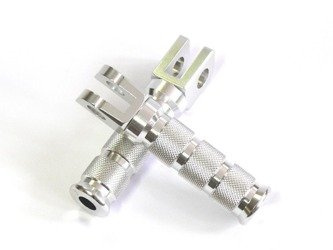 Coppia di poggiapiedi in alluminio per moto SUZUKI DL1000 GSX1400 GSX-R600 SV650 TL1000