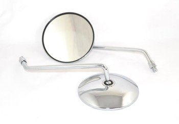 Juego de espejos retrovisores cromados para motocicleta Yamaha DT RD XT 341-26290-10-00/01-00