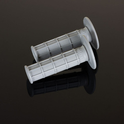 MX SINGLE COMPOUND FULL WAFFLE SOFT GRIPS HELLGRAU