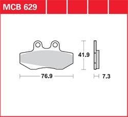 LG klocki hamulcowe przód MCB 629