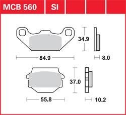 LG klocki hamulcowe przód MCB 560
