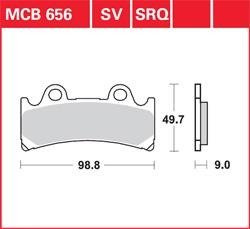 LG klocki hamulcowe przód MCB 656