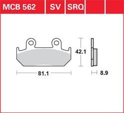 LG klocki hamulcowe przód MCB 562