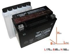 Batteria YTX20L-BS senza manutenzione