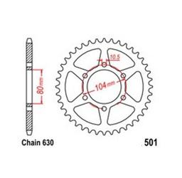 Pignone posteriore 38 Kawasaki GPZ KZ 700-1100 Z1R ZX OEM 42041-1131