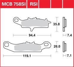 LG klocki hamulcowe MCB 758 SI