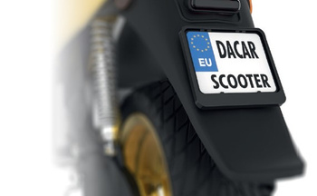 CUADRO PARA MATRÍCULA (PARA MATRÍCULA) SCOOTER COLOR NEGRO