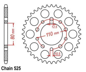 Zębatka tylna 40T Triumph America 800 Honda CB CBR #41200-KAF-000