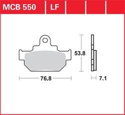 LG klocki hamulcowe przód MCB 550