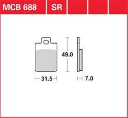 LG klocki hamulcowe przód MCB 688