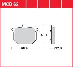 LG klocki hamulcowe przód MCB 62