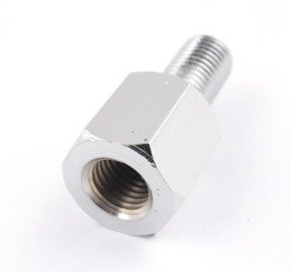 Adattatore di riduzione per specchietto retrovisore destro cromato M10 per moto 8.2354.47