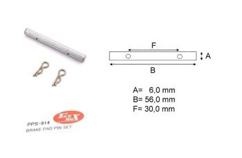 Brake Brake pad pin for YAMAHA YZF-R7 750 OW02 99-00 Brake pad pin