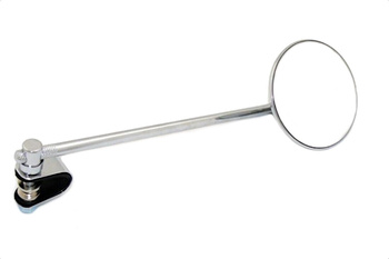 Universal mirror with clamp, length 25cm, diameter 10cm