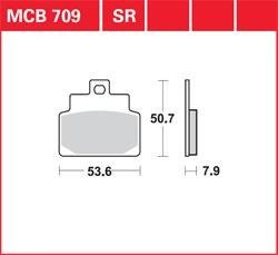 LG klocki hamulcowe przód MCB 709
