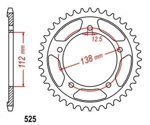 ZĘBATKA TYLNA 41 HONDA CB 600 CBF 500 600