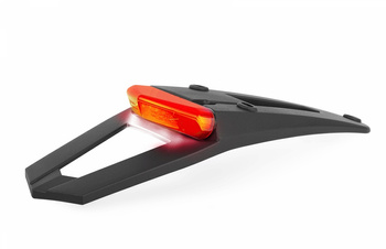 LICENSE PLATE MOUNT WITH RSP LED 3.0 LAMP (RED) BLACK