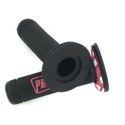 Pu?os de manillar, 22 cm, negro y rosa para Suzuki, Honda, Yamaha y Kawasaki