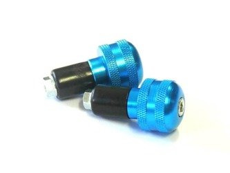 końcowki kierownicy niebieskie-para