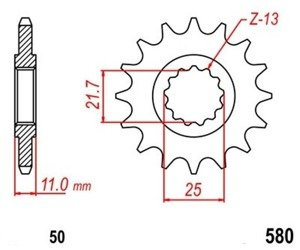 ZEBATKA PRZÓD 17 YAMAHA FZ 750 FZ6 600 FZR 1000