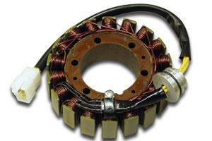 UZWOJENIE ALTERNATORA STATOR HONDA GL 1100 ORAZ GL 1200, GL1000 (115X54X28MM) (G06) Z PRZEWODAMI I WTYCZKĄ