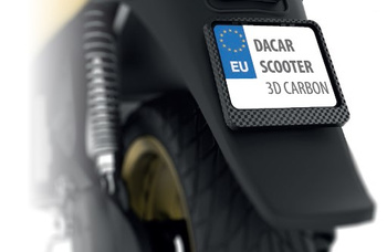 CHASIS DE MATRÍCULA SCOOTER/SCOOTER DE CARBONO 3D