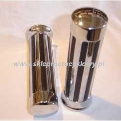 BUFALLO GRIPS handle, chrome with rubber, length 150mm